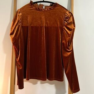 Shein velvet blouse size L
